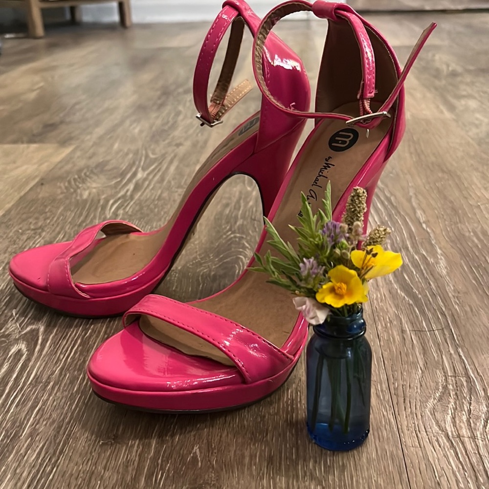 Pink Open toed heels